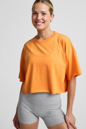 SoftKnit Better Than Ever Cropped Cotton Tee