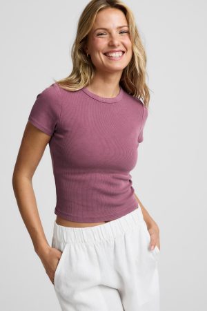 On Repeat Rib Baby Tee