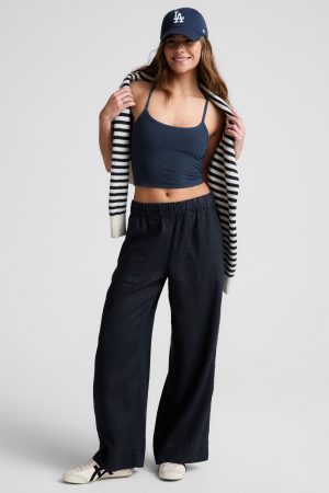 SoftWash Linen Easy Wide Leg Pant 31